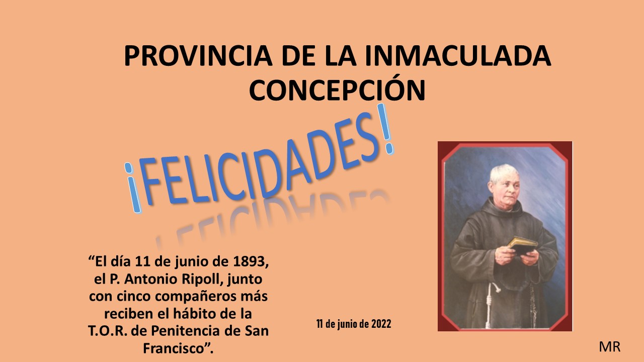 ¡Felicidades a la Provincia de la Inmaculada Concepción!
