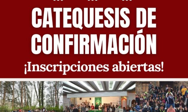 Catequesis de confirmación: inscripciones abiertas